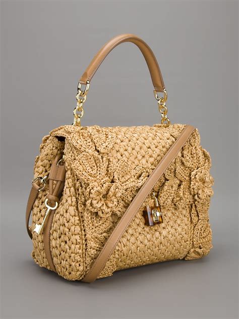 borse rafia dolce gabbana|dolce and gabbana raffia bag.